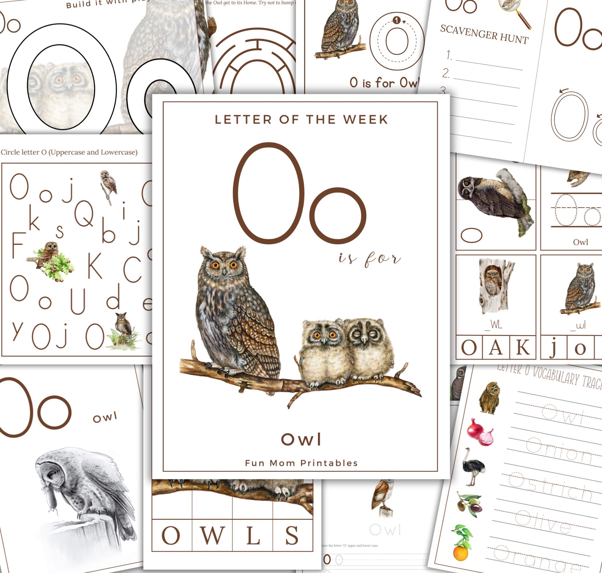 letter o worksheets