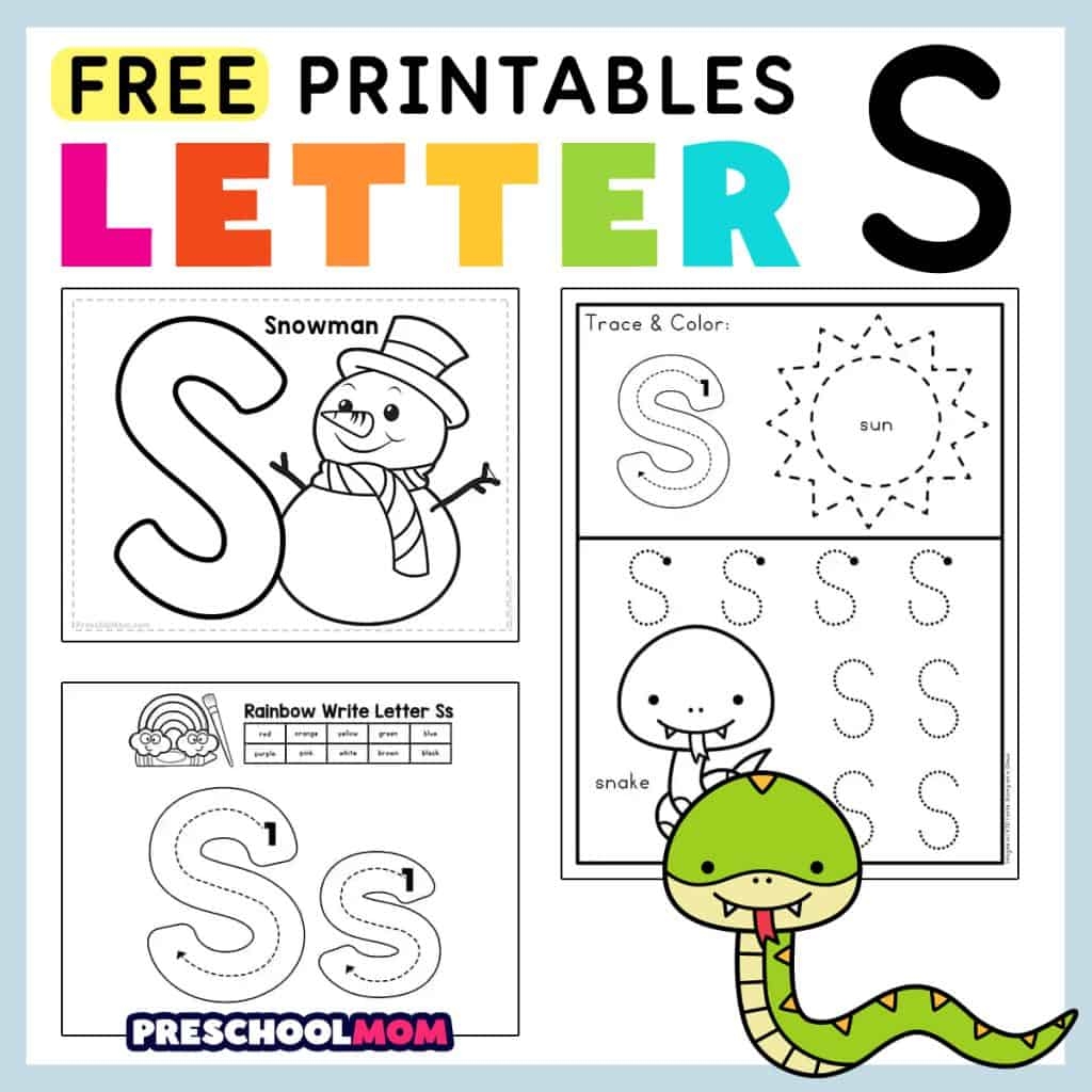 Letter S Preschool Printables Preschool Mom