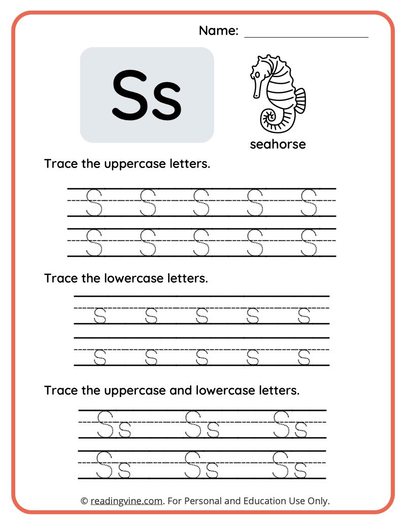 Letter S Worksheets For Preschool Free Printable