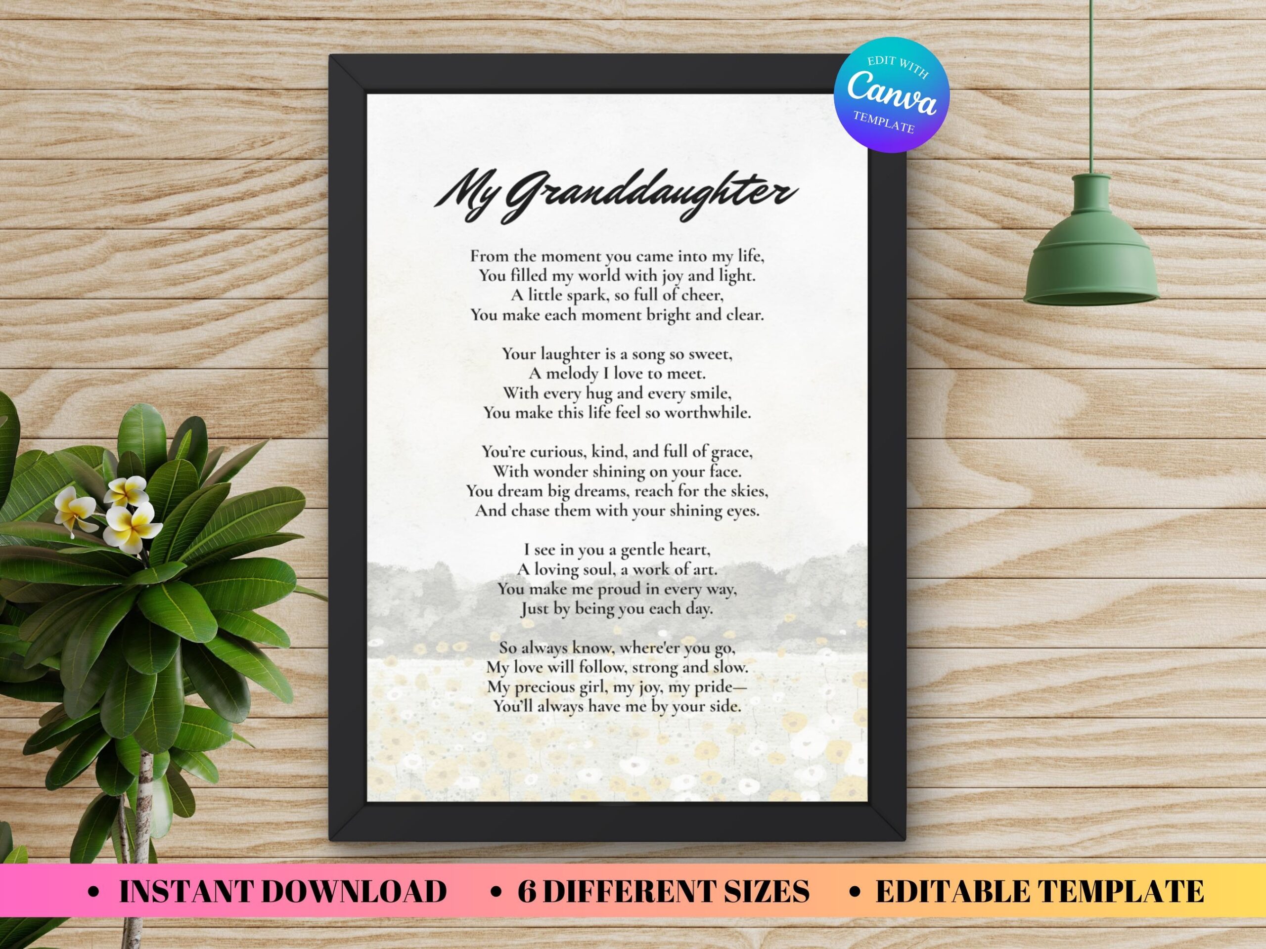Letter To My Granddaughter Etsy