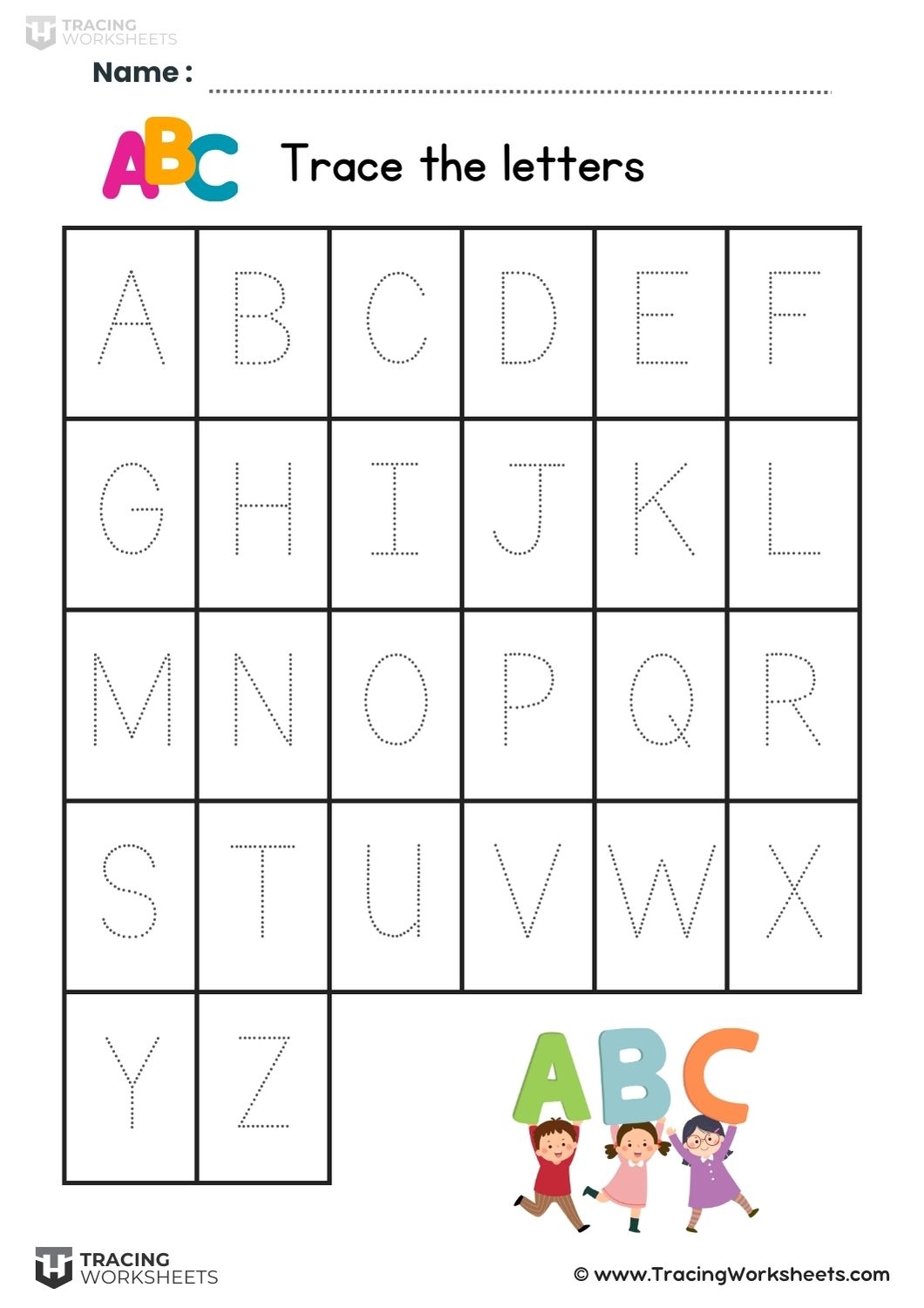 printable traceable letters printable traceable letters