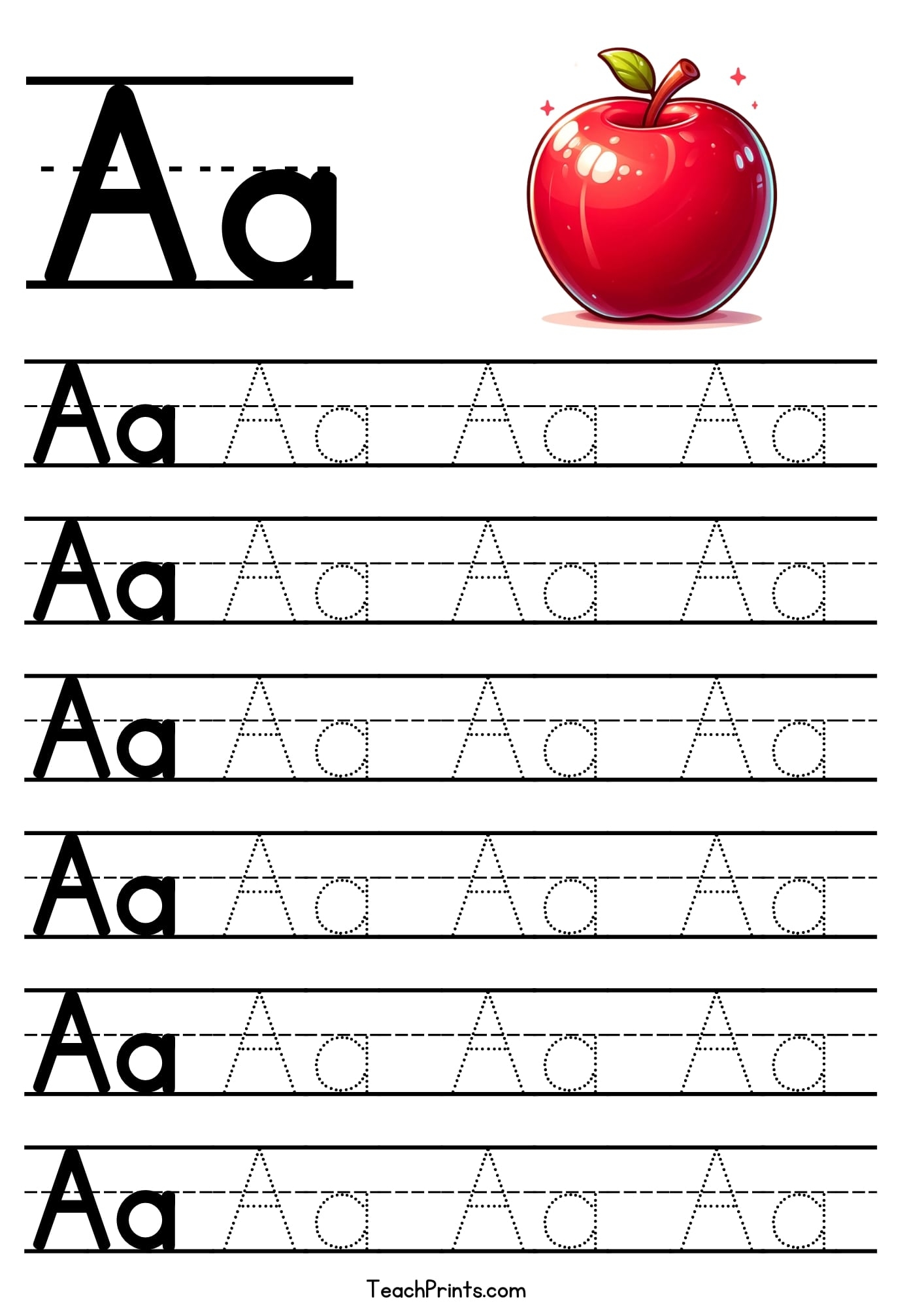 Letter Tracing Worksheets Free A To Z Printables Teach Prints Letter Tracing Worksheets Free A To Z Printables Teach Prints