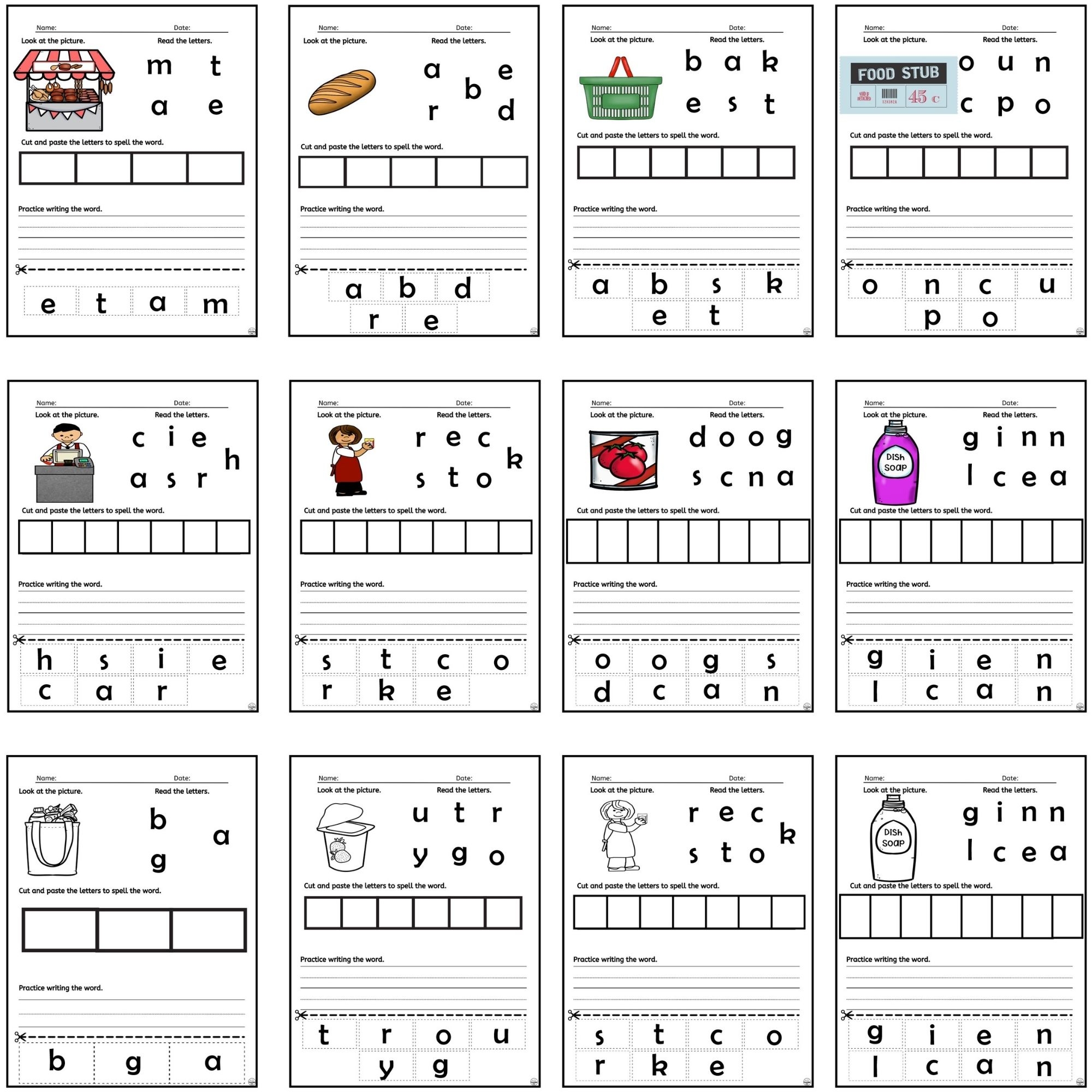 Life Skills Grocery Store Worksheets Grocery Spelling Words Task Cards Job Skills Education Printables Special Education Life Skills World Job Training Task Cards Homeschool Autism Spelling WS Classful Life Skills Grocery Store Worksheets Grocery Spelling Words Task Cards Job Skills Education Printables Special Education Life Skills World Job Training Task Cards Homeschool Autism Spelling WS Classful