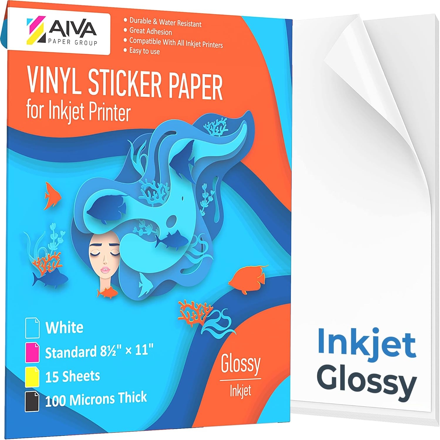 Limia s Care Printable Vinyl Sticker Paper For Inkjet Printer Glossy White EBay