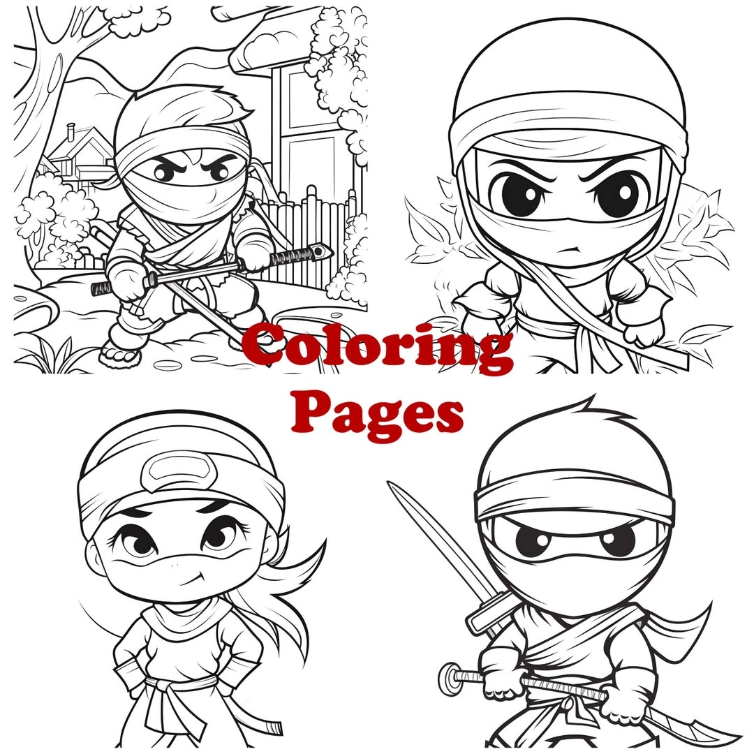 Little Ninja Coloring Pages Cute Ninja Coloring Sheets Ninja Coloring Book Etsy Israel Little Ninja Coloring Pages Cute Ninja Coloring Sheets Ninja Coloring Book Etsy Israel
