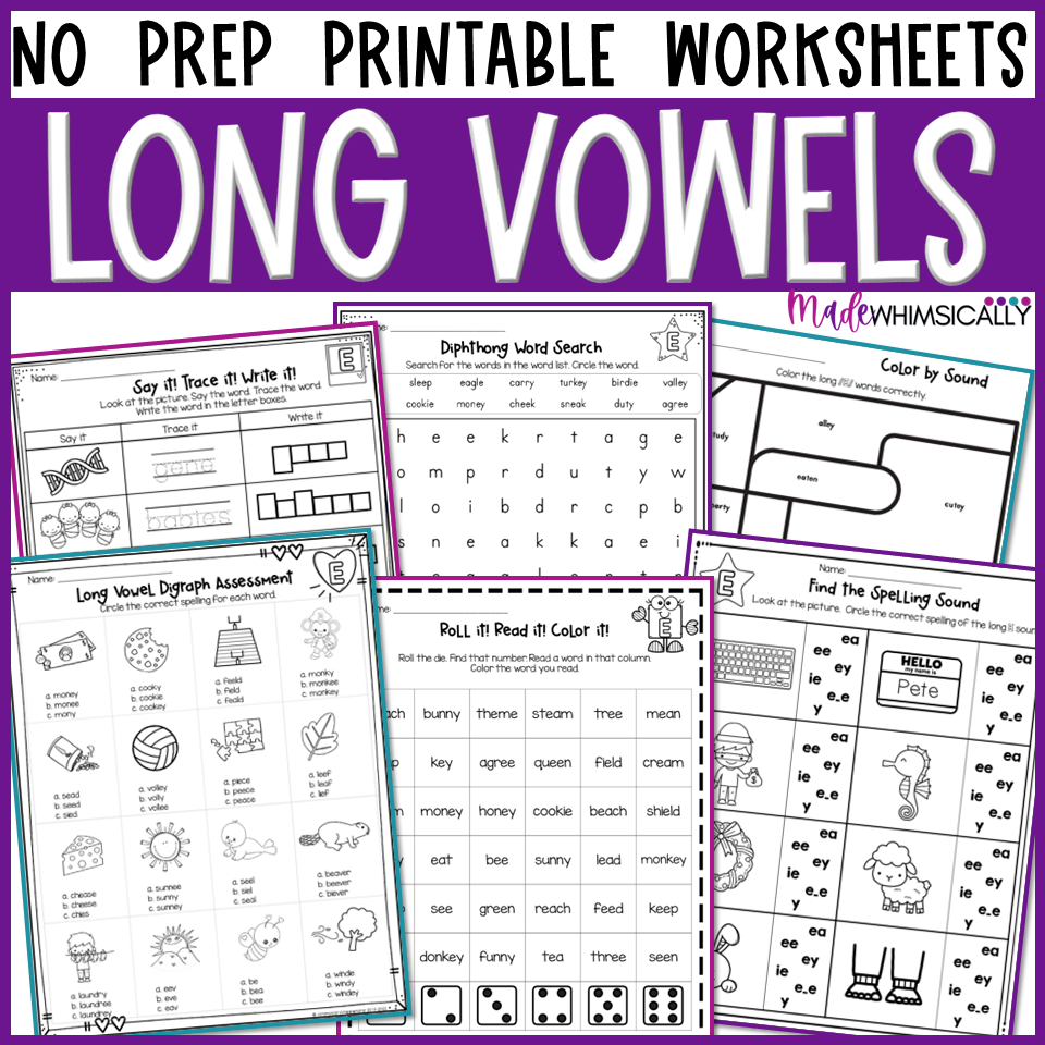 vowel team worksheets vowel team worksheets