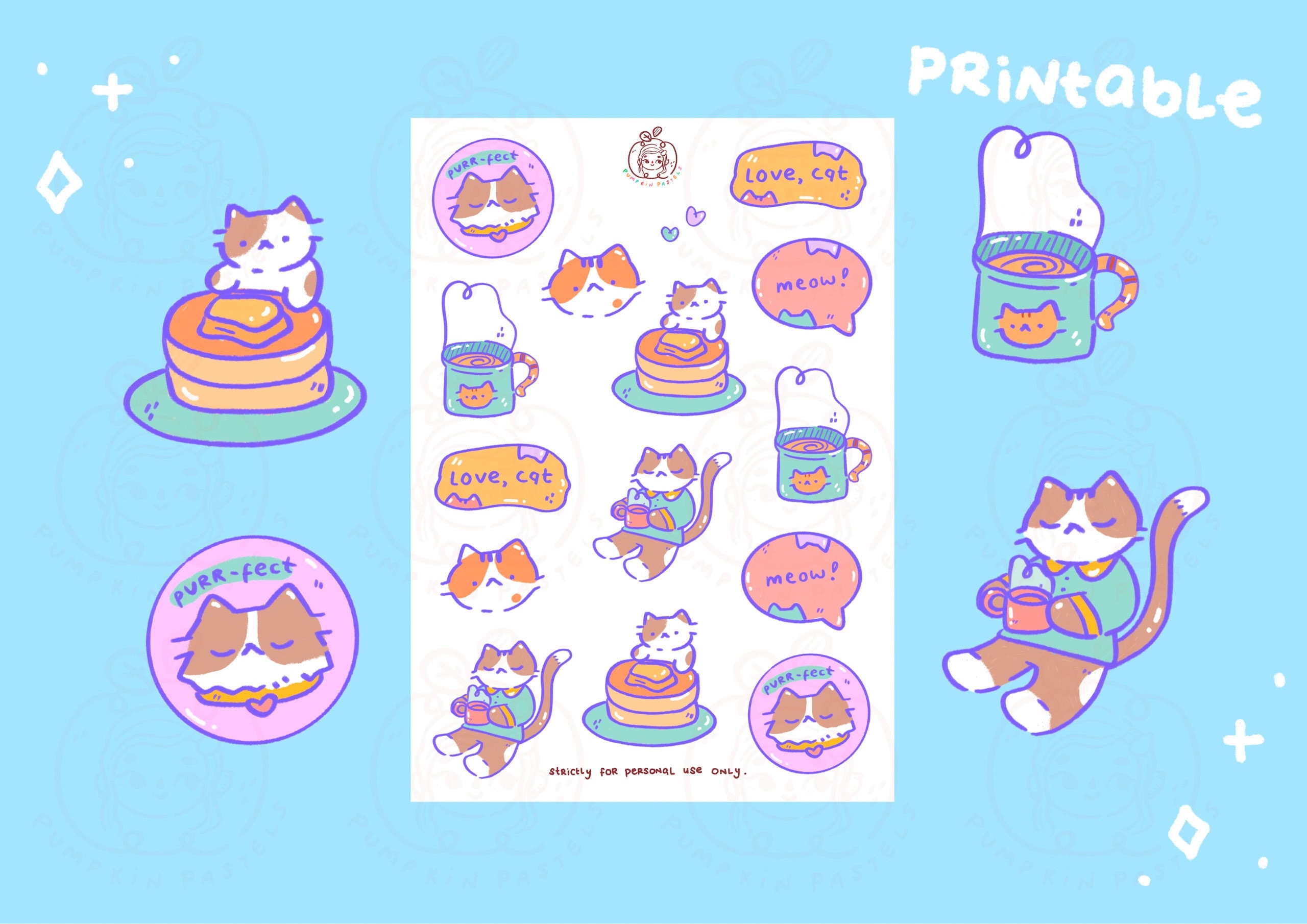 Love Cat part One Sticker Sheet Printable DIGITAL File Printable Stickers Cute Planner Stickers Journal Kawaii Stickers Etsy Love Cat part One Sticker Sheet Printable DIGITAL File Printable Stickers Cute Planner Stickers Journal Kawaii Stickers Etsy