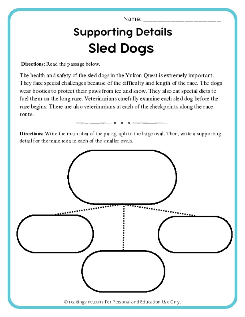 main idea and details worksheets main idea and details worksheets