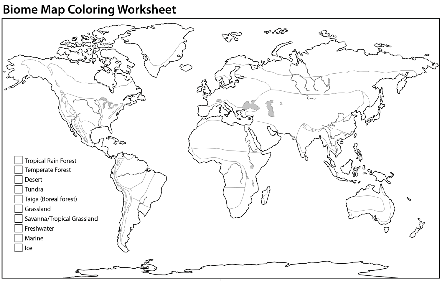 biome map coloring worksheet