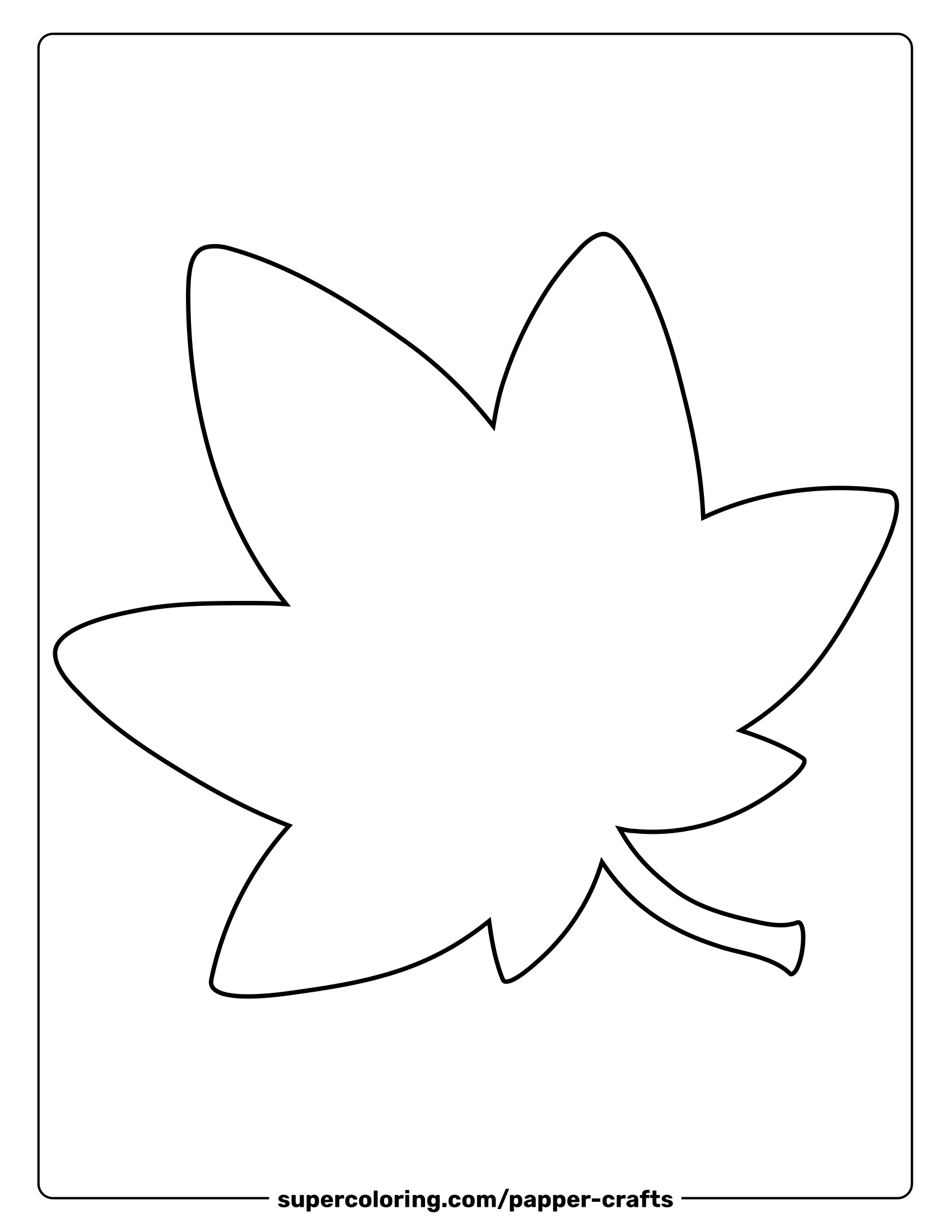 Maple Leaf Template Free Printable Paper raft Templates Maple Leaf Template Free Printable Paper raft Templates