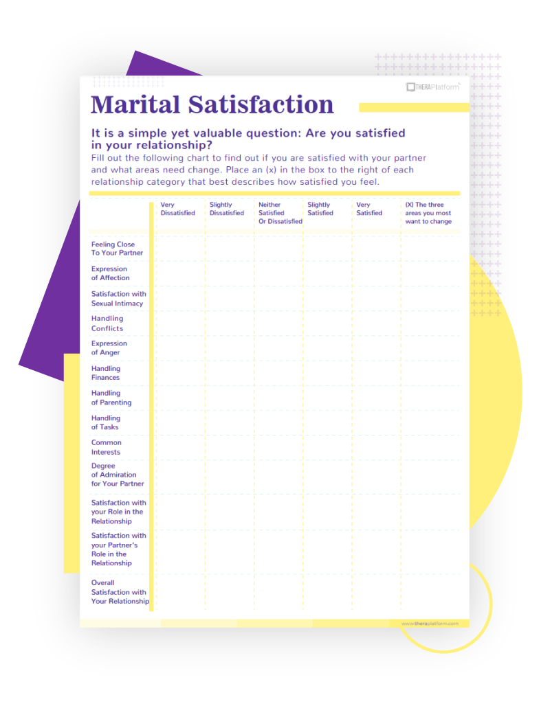 Marital Satisfaction Worksheet
