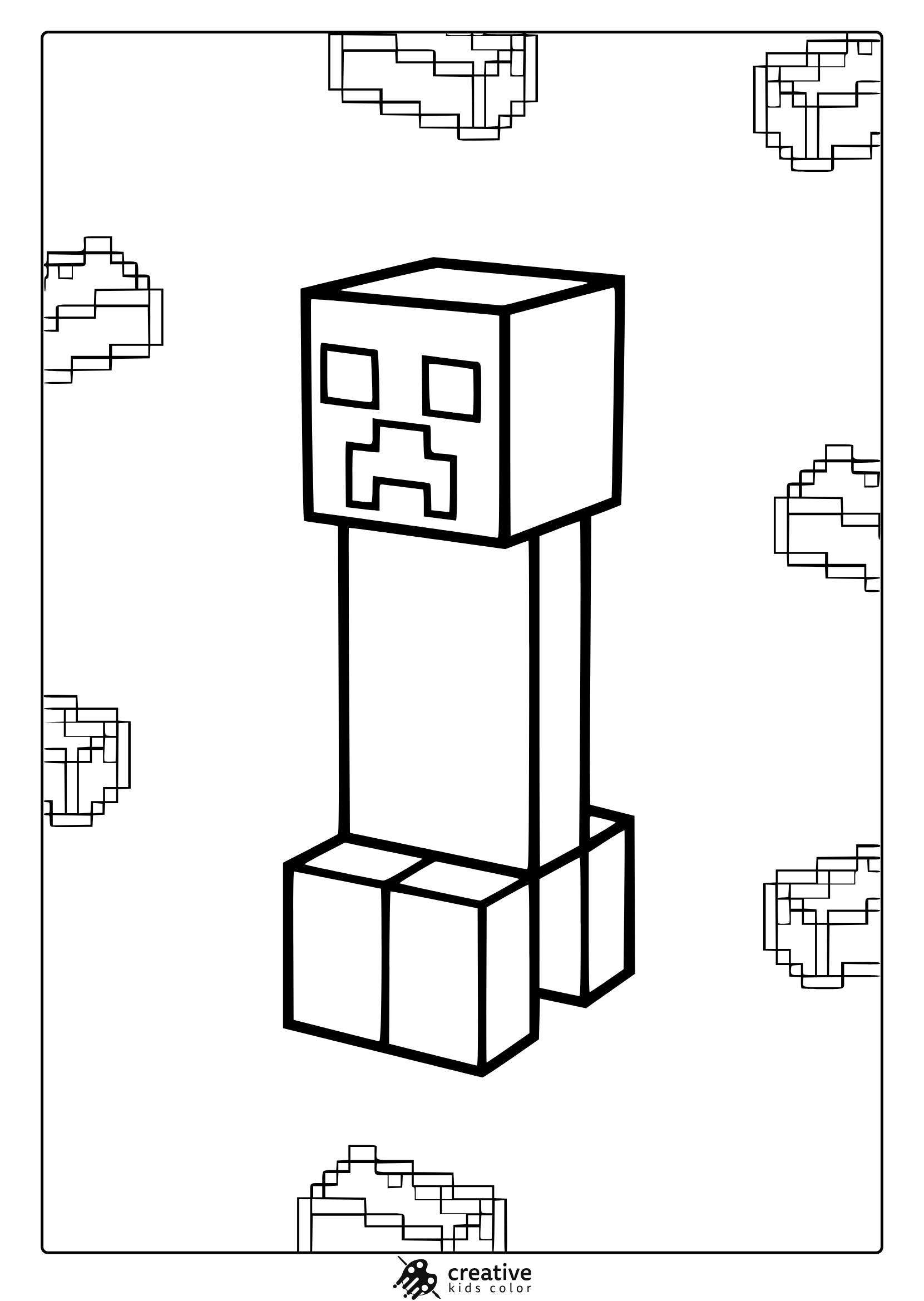 printable minecraft coloring pages