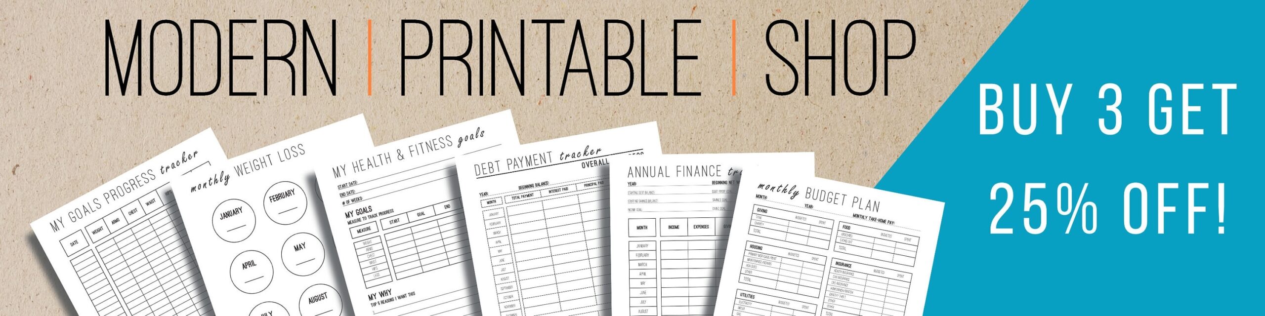 ModernPrintableShop Etsy