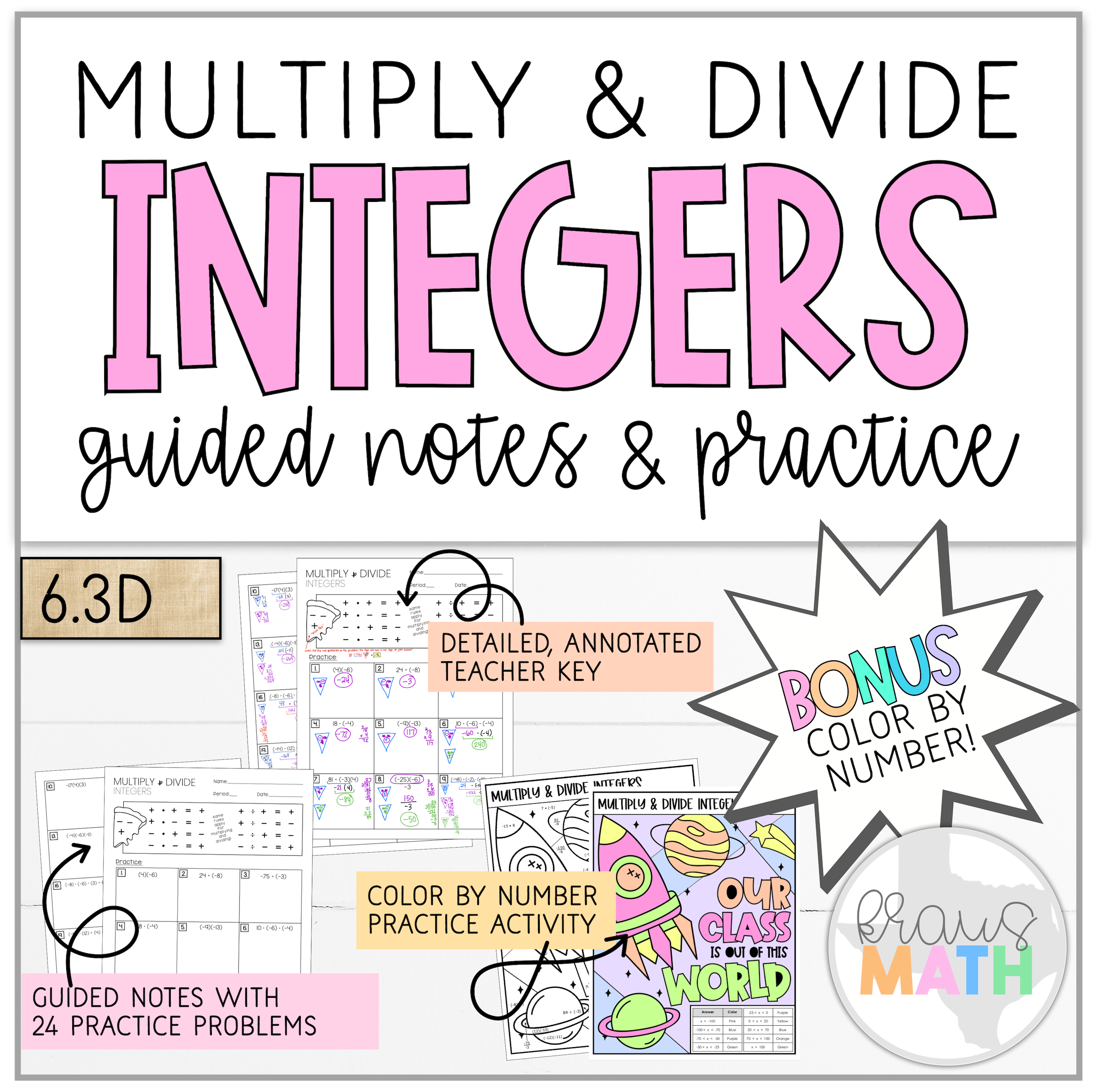 multiplying and dividing integers worksheet