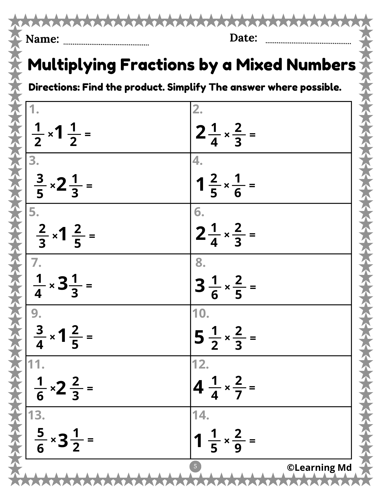 Multiplying Fractions By A Whole Numbers Fractions Mixed Numbers Worksheets Made By Teachers Multiplying Fractions By A Whole Numbers Fractions Mixed Numbers Worksheets Made By Teachers