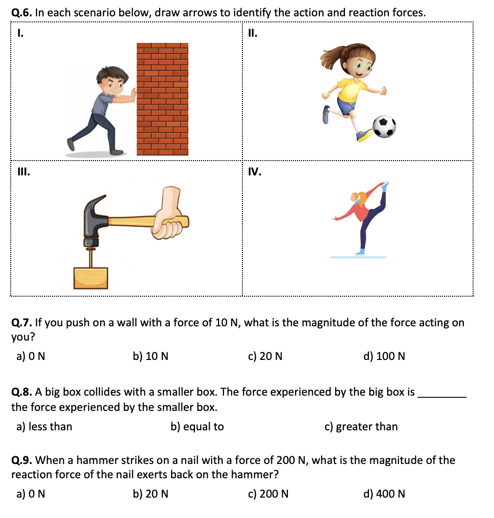 Newton s Third Law Of Motion Worksheet Printable And Distance Learning Teaching Resources
