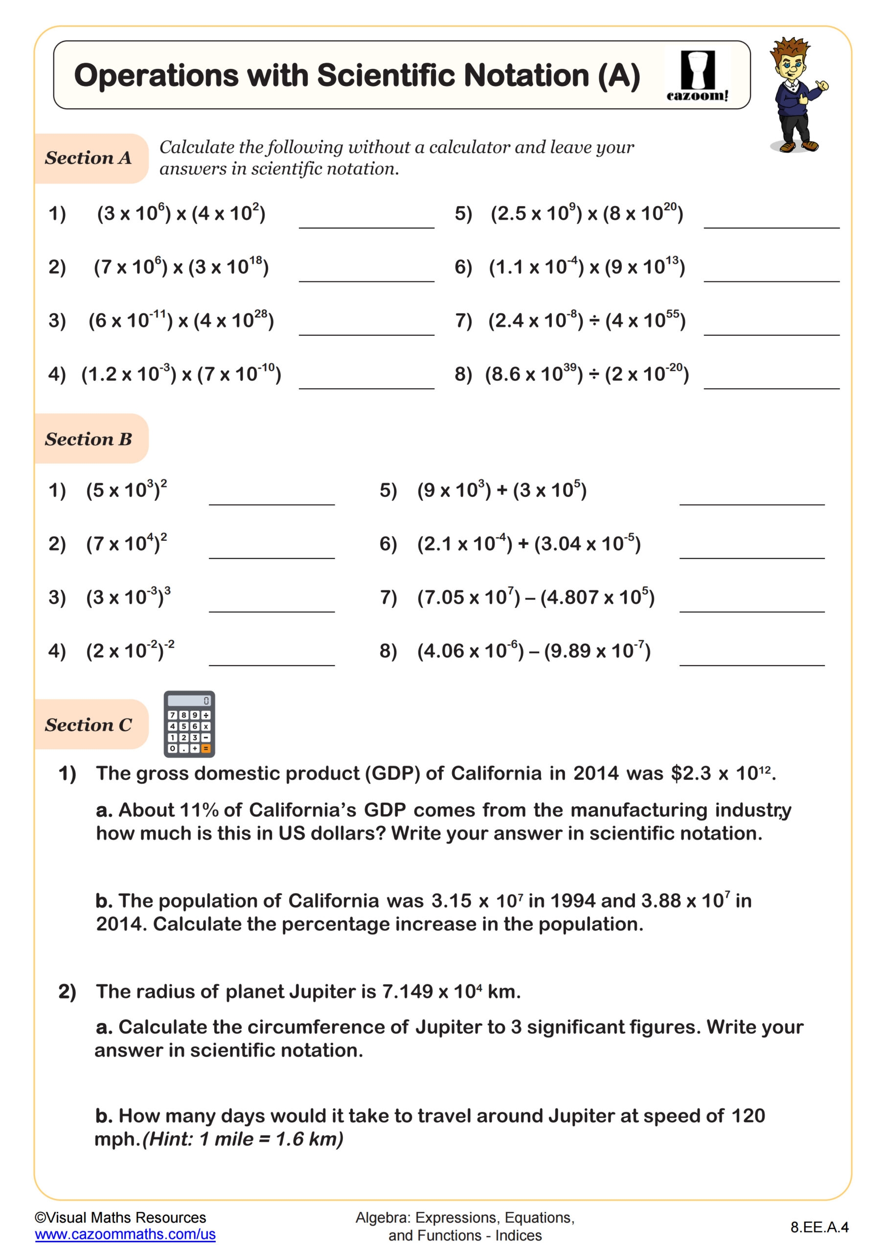 scientific notation worksheet scientific notation worksheet