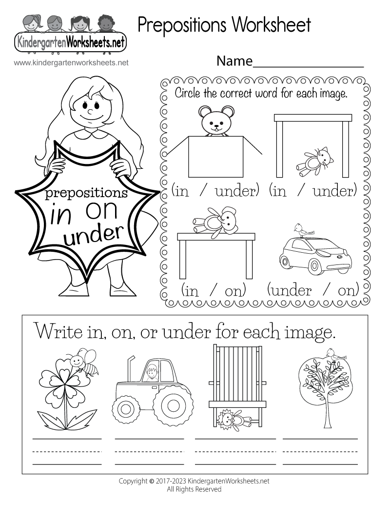 worksheet for and