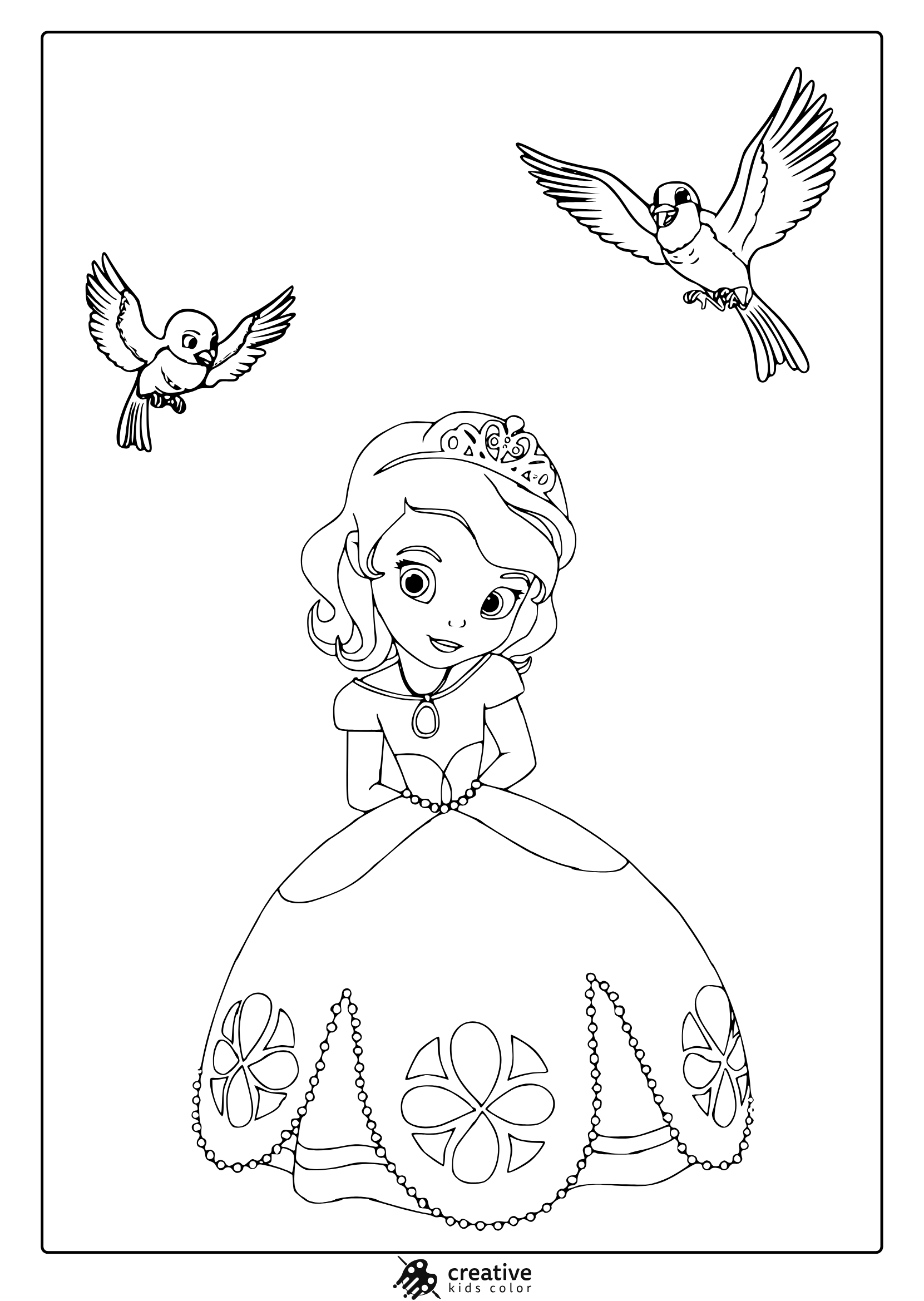 Princess Coloring Pages Free Printable PDFs 