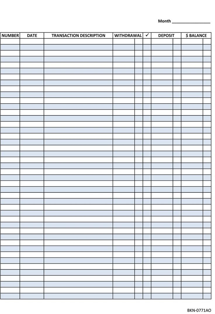 transaction register printable transaction register printable