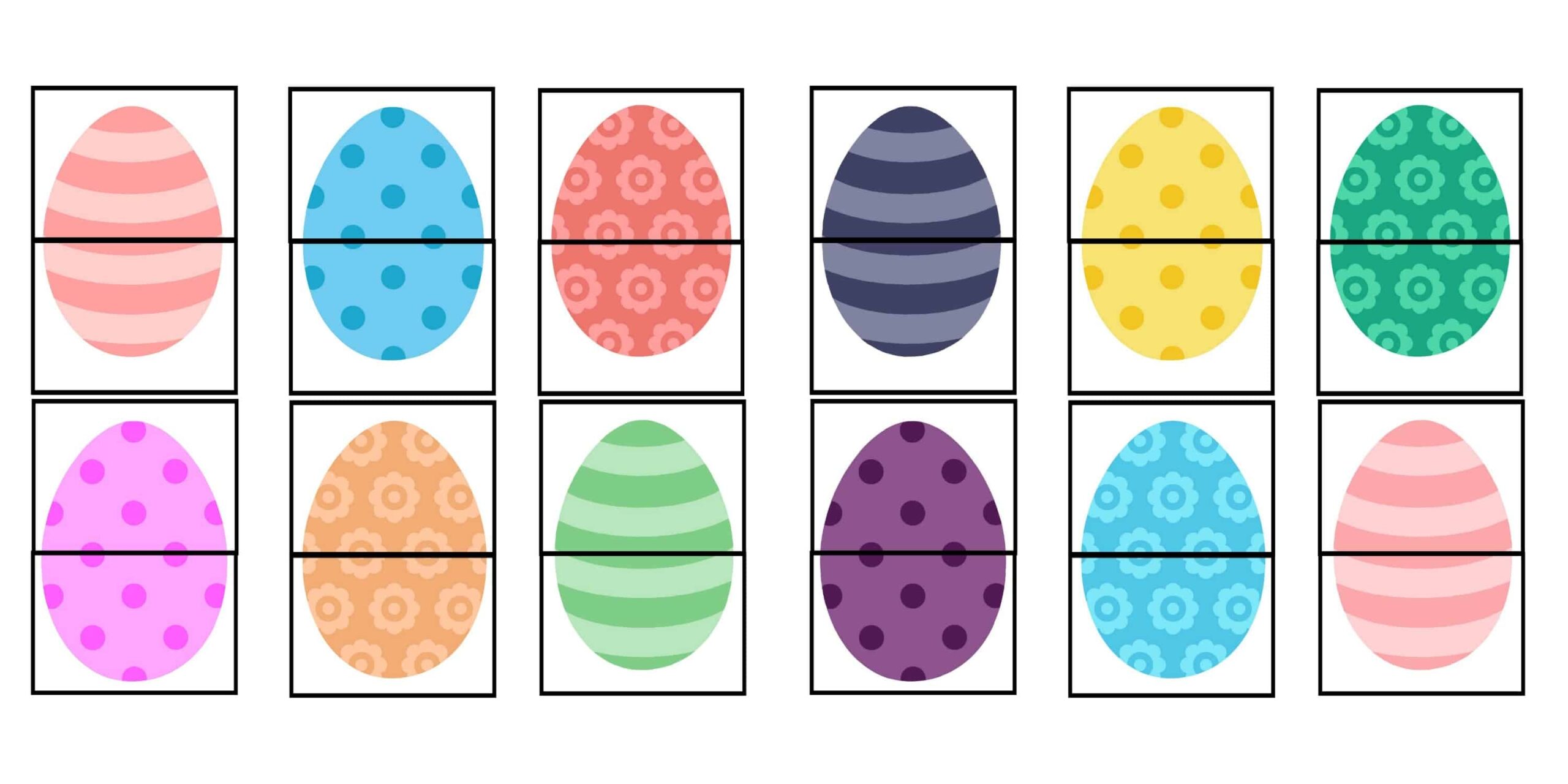 Printable Easter Egg Game For Toddlers And Preschoolers Printable Easter Egg Game For Toddlers And Preschoolers