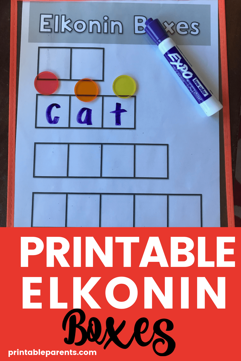 elkonin boxes printable