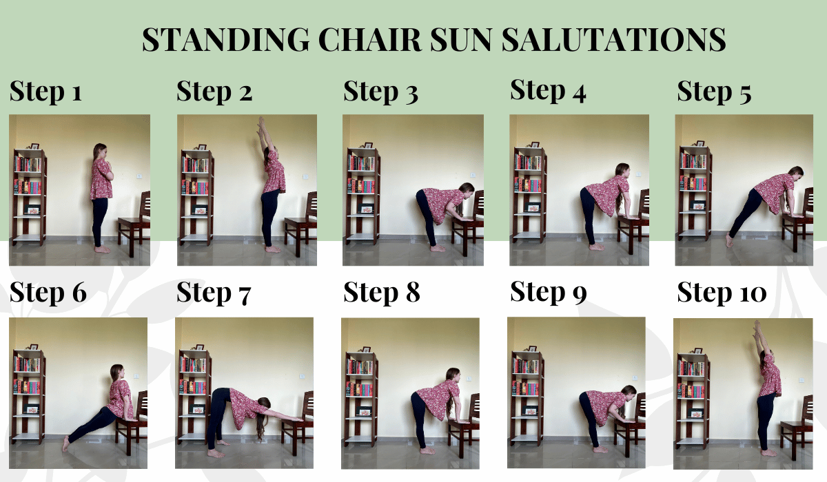 chair yoga for seniors printable