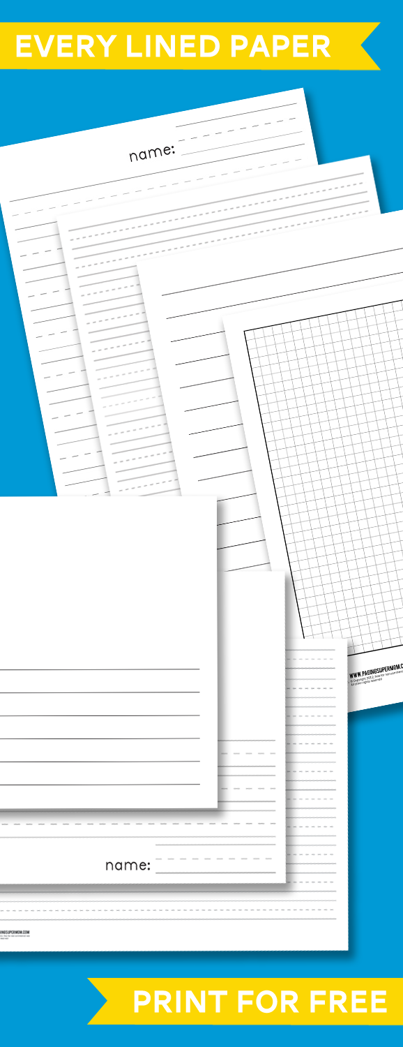 free printable lined paper