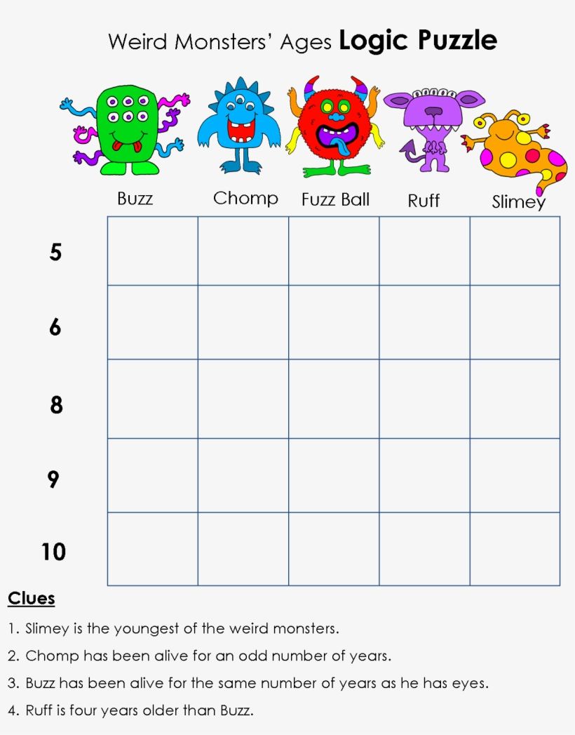 logic puzzles printable