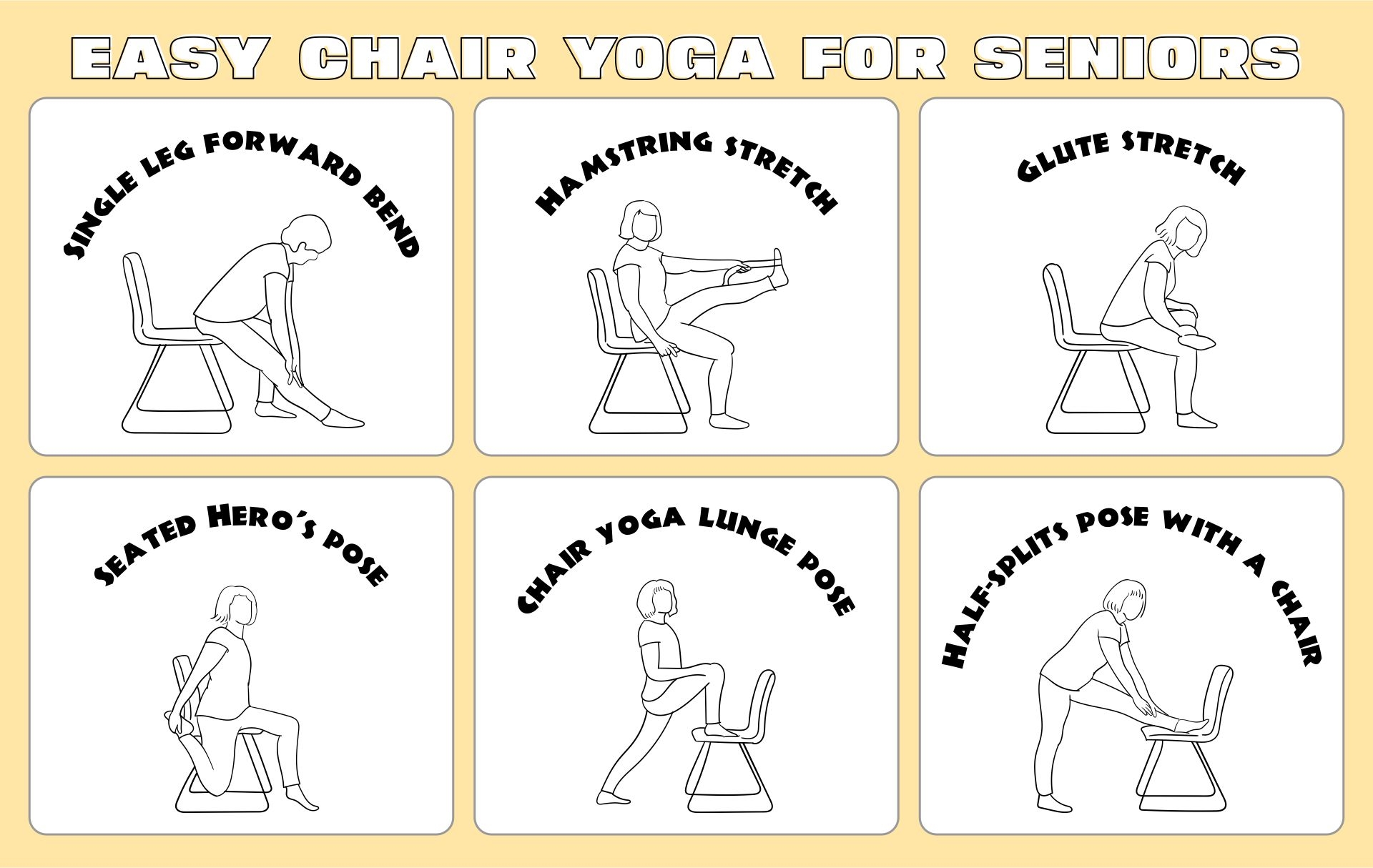 printable chair yoga poses pdf