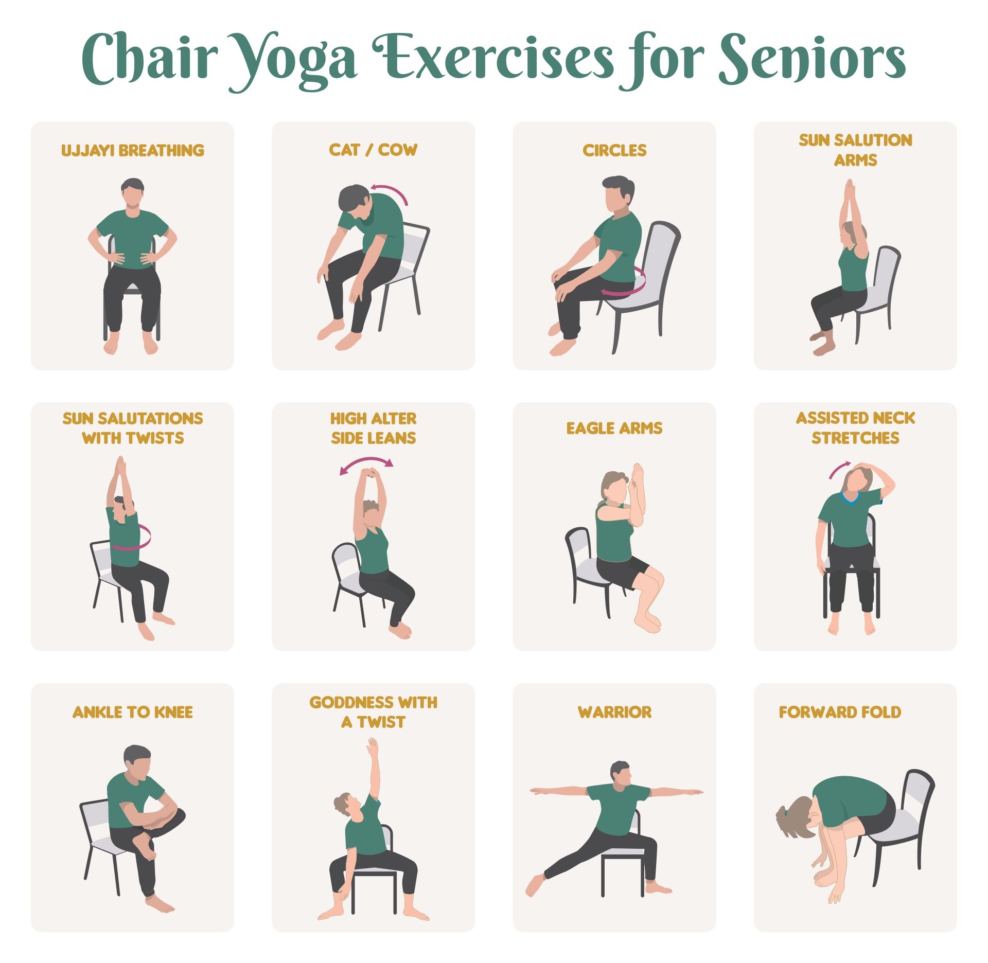 Printable Seated Workouts For Seniors Pdf Chair Yoga Sitting Printable Chair Exercises For Elderly With Printable Seated Workouts For Seniors Pdf Chair Yoga Sitting Printable Chair Exercises For Elderly With
