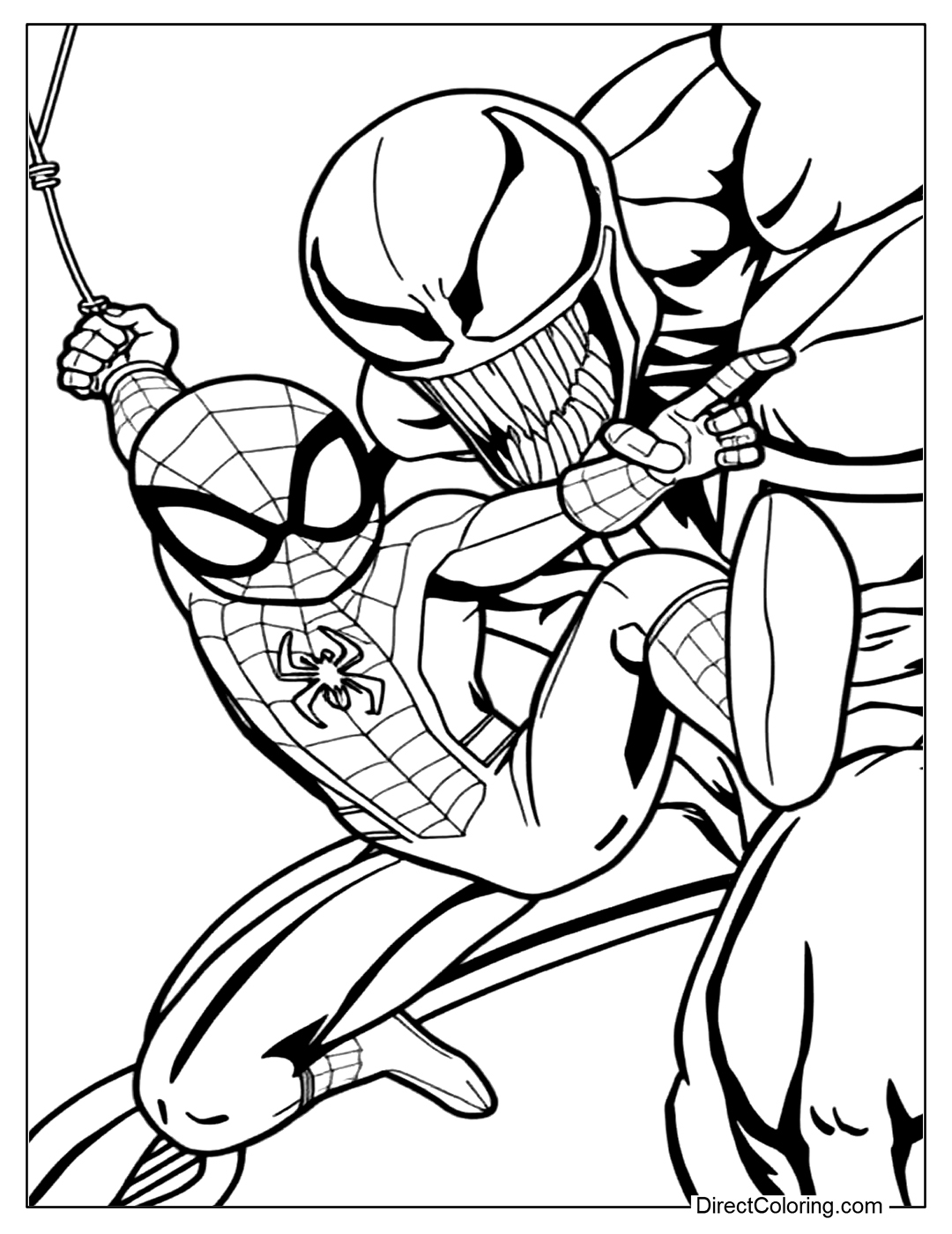 Printable Spiderman Coloring Pages Free Fun For All Ages