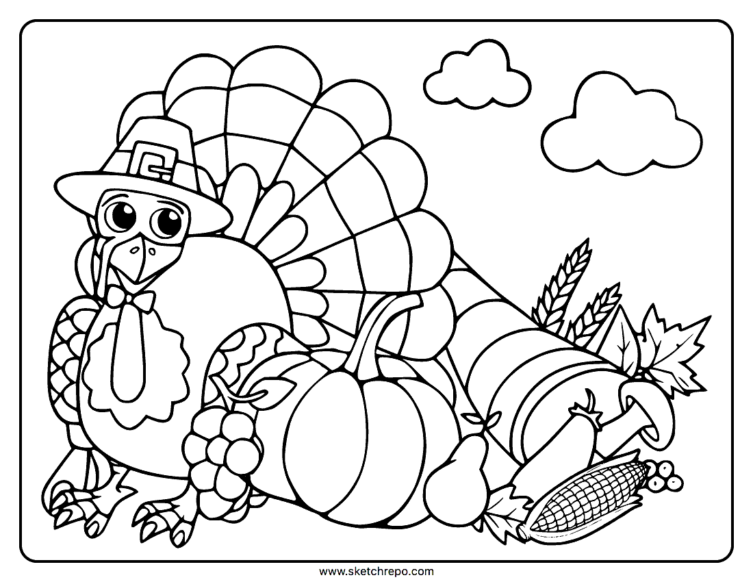 coloring pages thanksgiving printable coloring pages thanksgiving printable