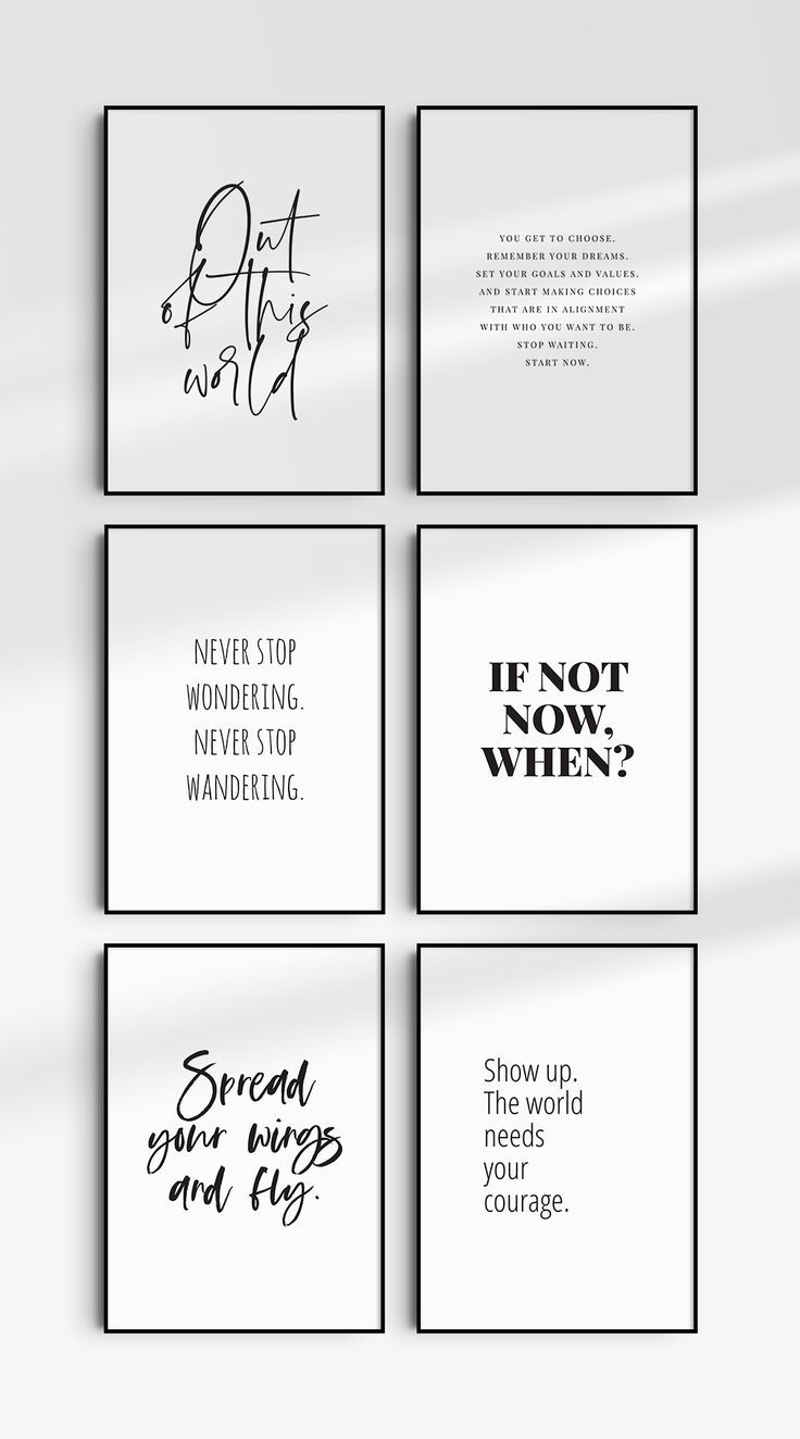 Printable Wall Art Quotes Set Of 6 Black And White Inspirational Quotes Motivational Quotes Printable Wall Art Quotes Set Of 6 Black And White Inspirational Quotes Motivational Quotes