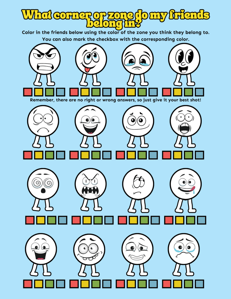 Printable Zones Of Regulation Activities For Kids Mindfulmazing Printable Zones Of Regulation Activities For Kids Mindfulmazing