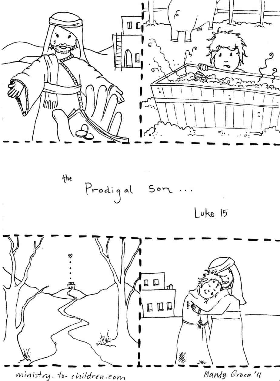 Prodigal Son Coloring Page Printable PDF Ministry To Children