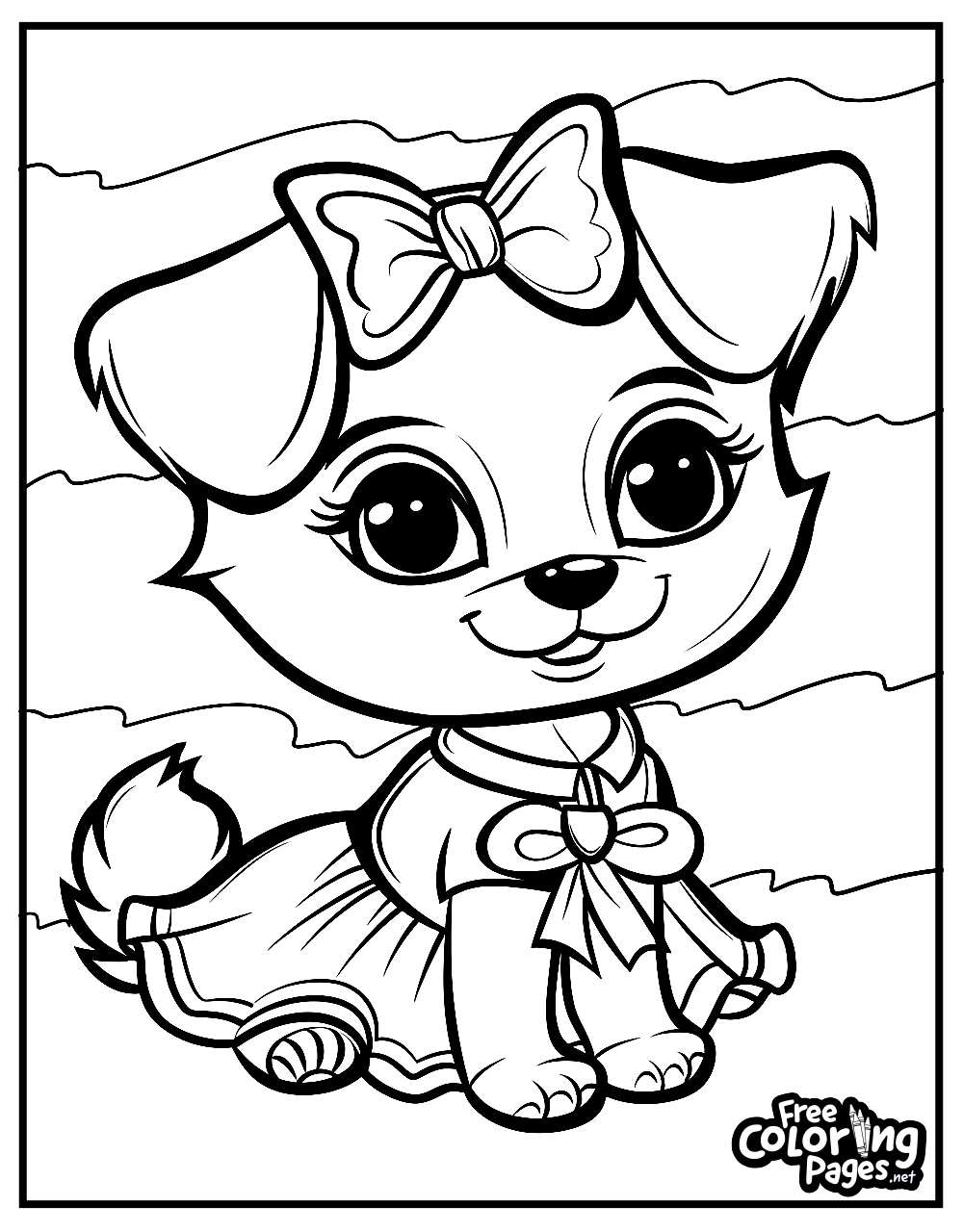 puppy coloring pages printable