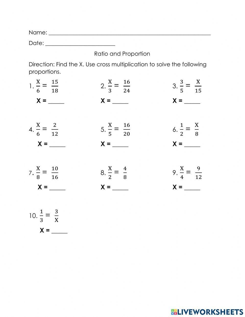 Ratio And Proportion Miljolyn Ricamata Live Worksheets Library Ratio And Proportion Miljolyn Ricamata Live Worksheets Library