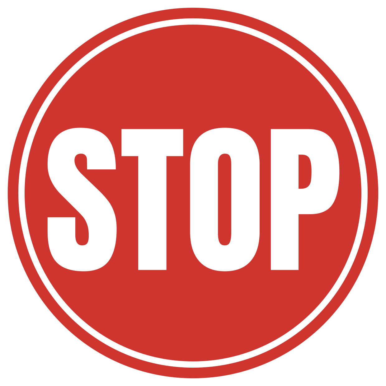 Round Stop Sign In Red And White Regulatory Template Square Signs Round Stop Sign In Red And White Regulatory Template Square Signs