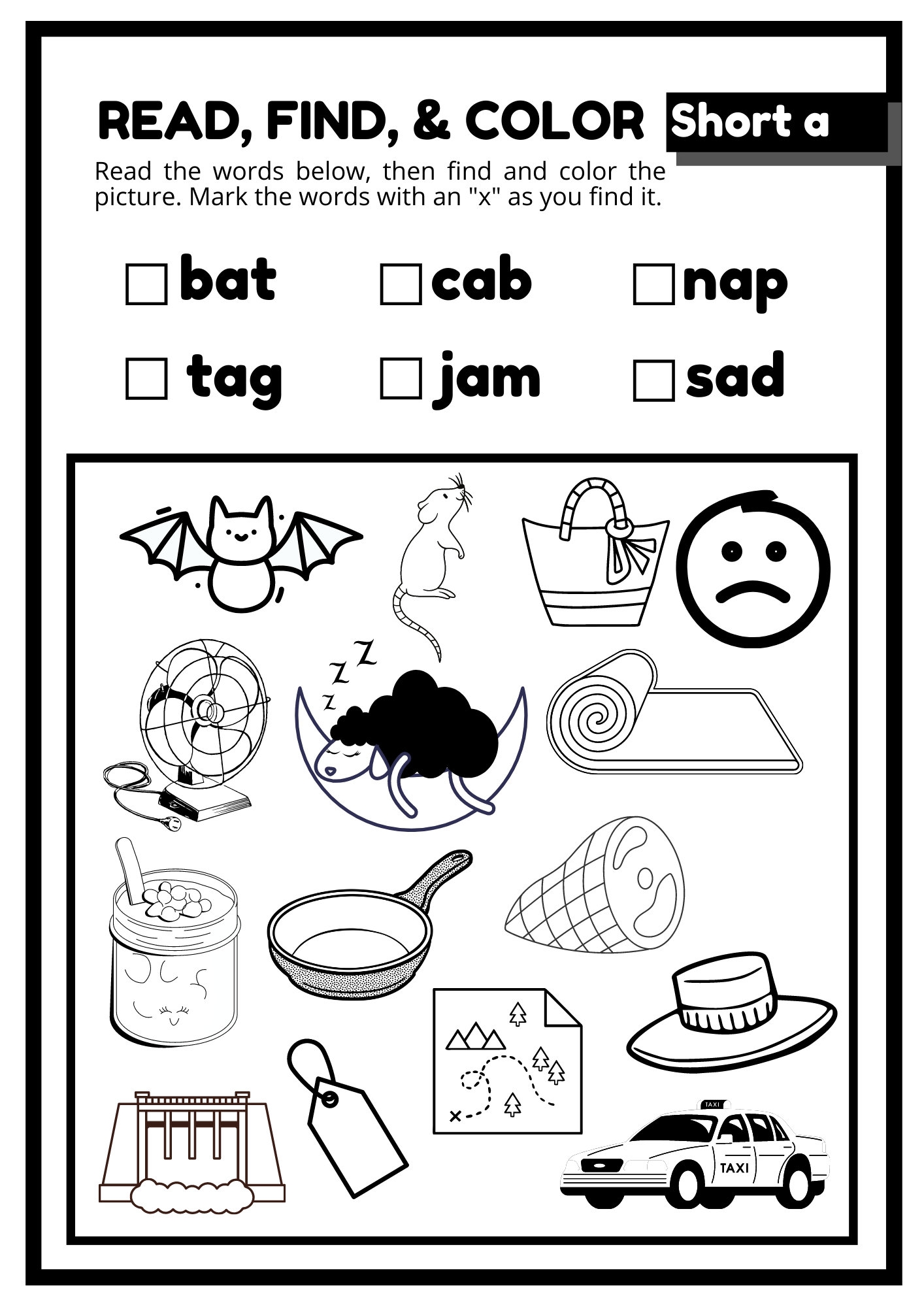 Short Vowels Worksheets Etsy