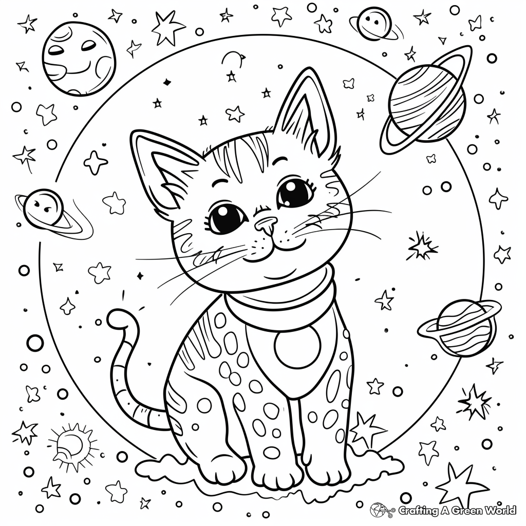 Space Cat Coloring Pages Free Printable Space Cat Coloring Pages Free Printable
