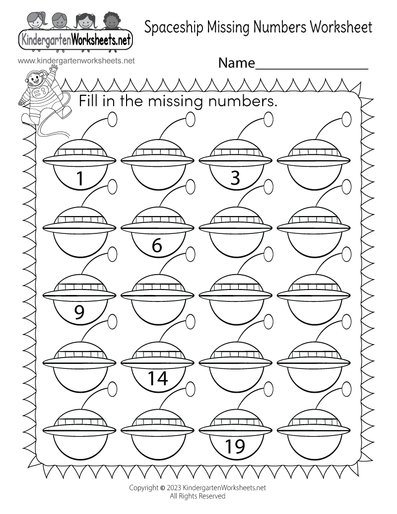 Spaceship Missing Numbers Worksheet Free Printable Digital PDF Spaceship Missing Numbers Worksheet Free Printable Digital PDF