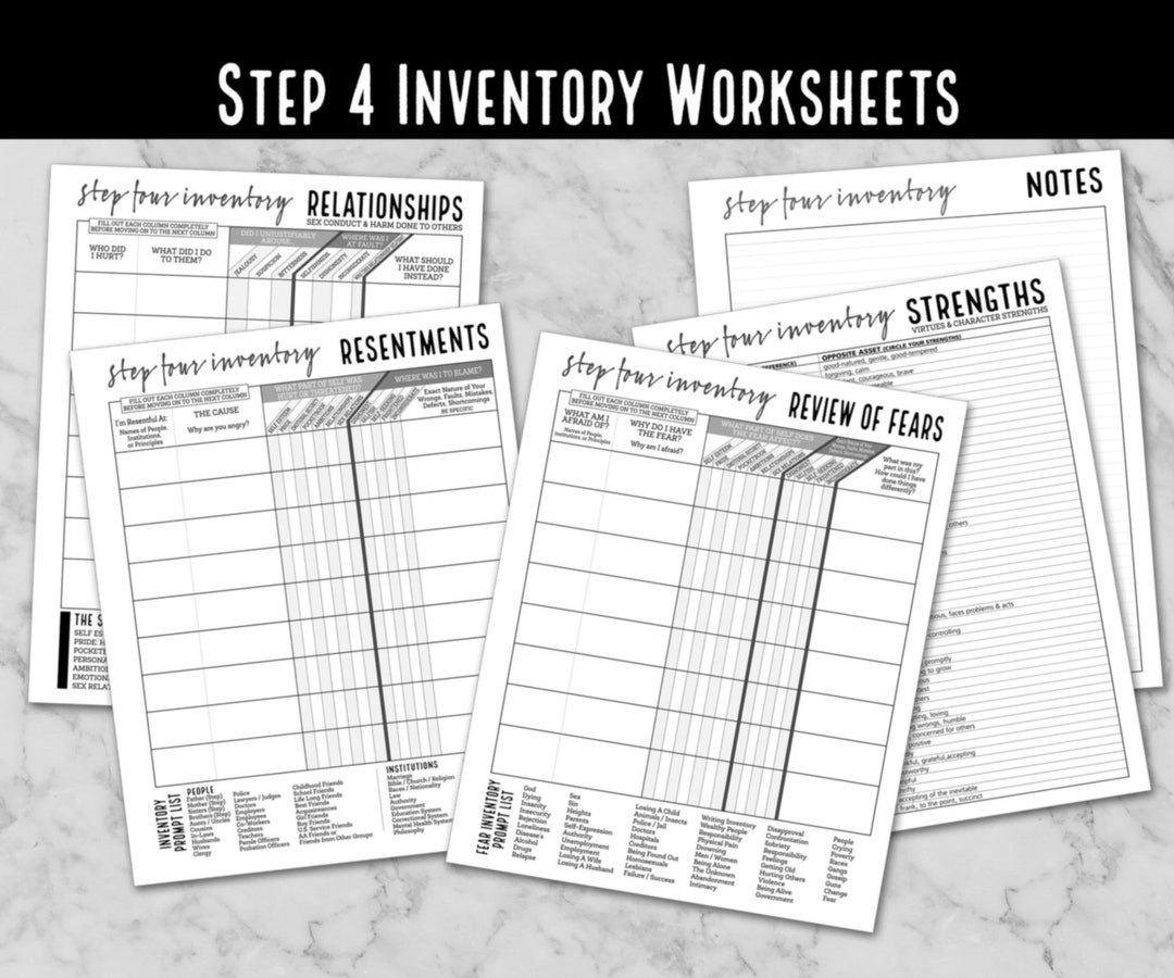 4 step worksheet