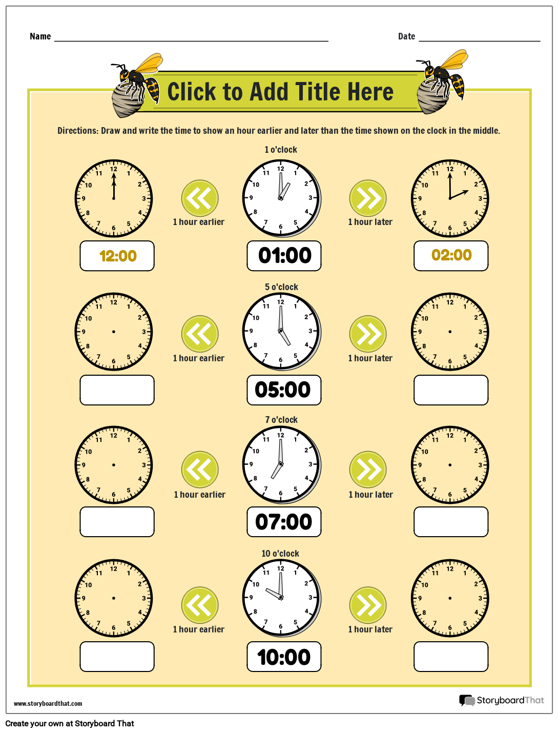Storyboard That Free Elapsed Time Worksheets Storyboard That Free Elapsed Time Worksheets