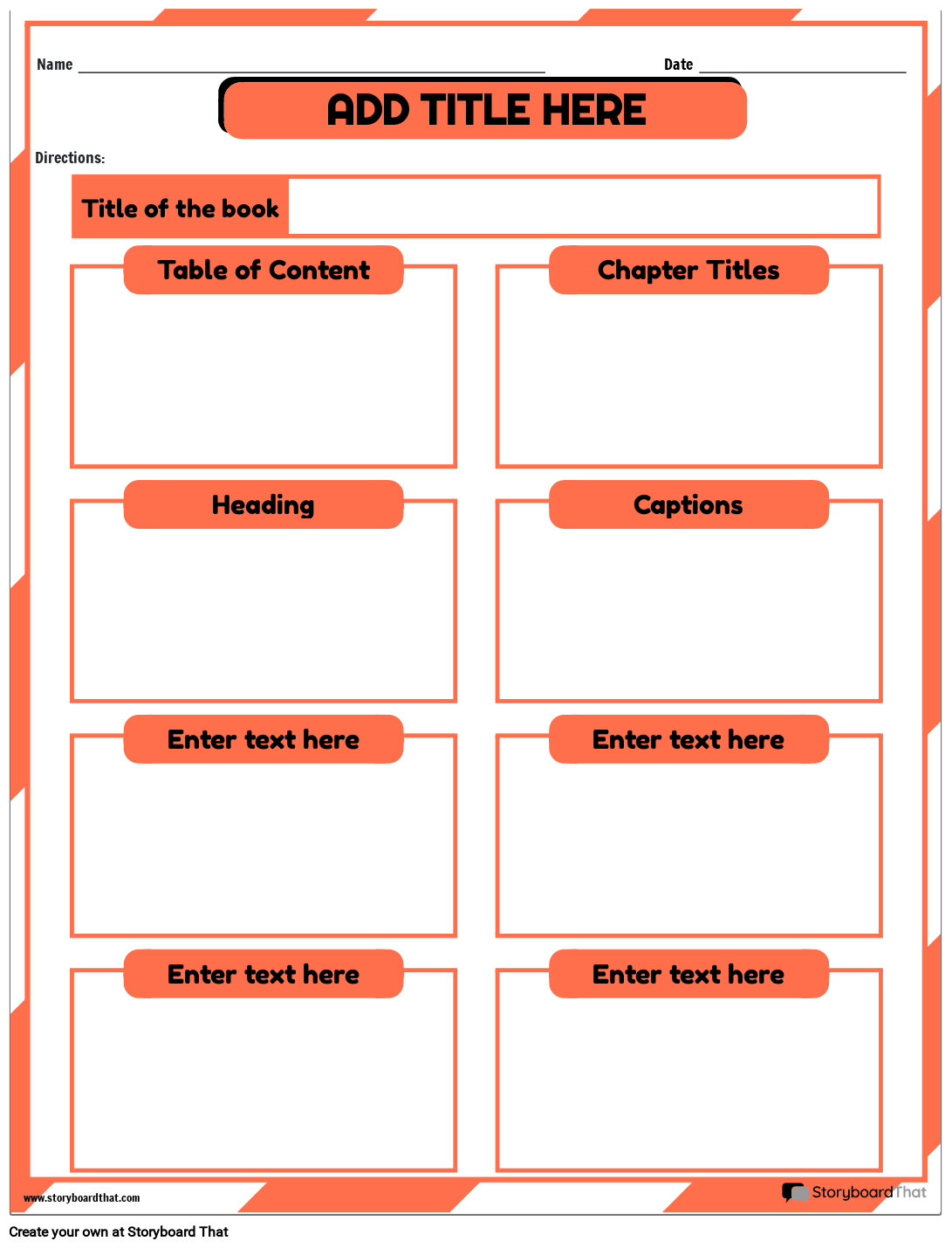 text features worksheet