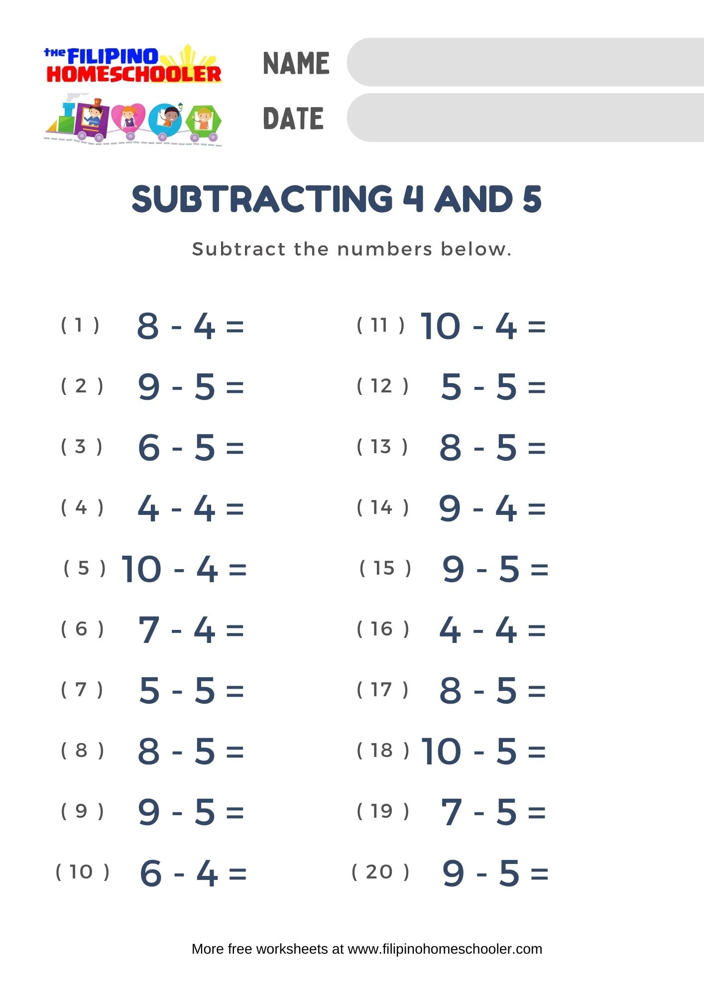 kumon math worksheets