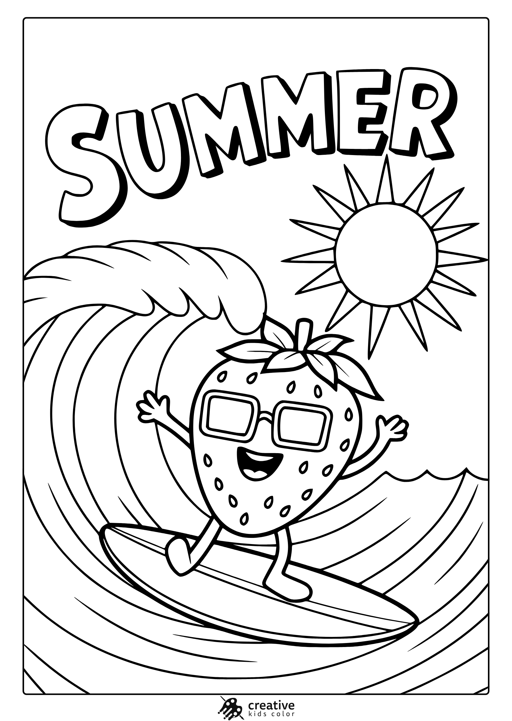 Summer Coloring Pages Free Printable Seasonal PDFs