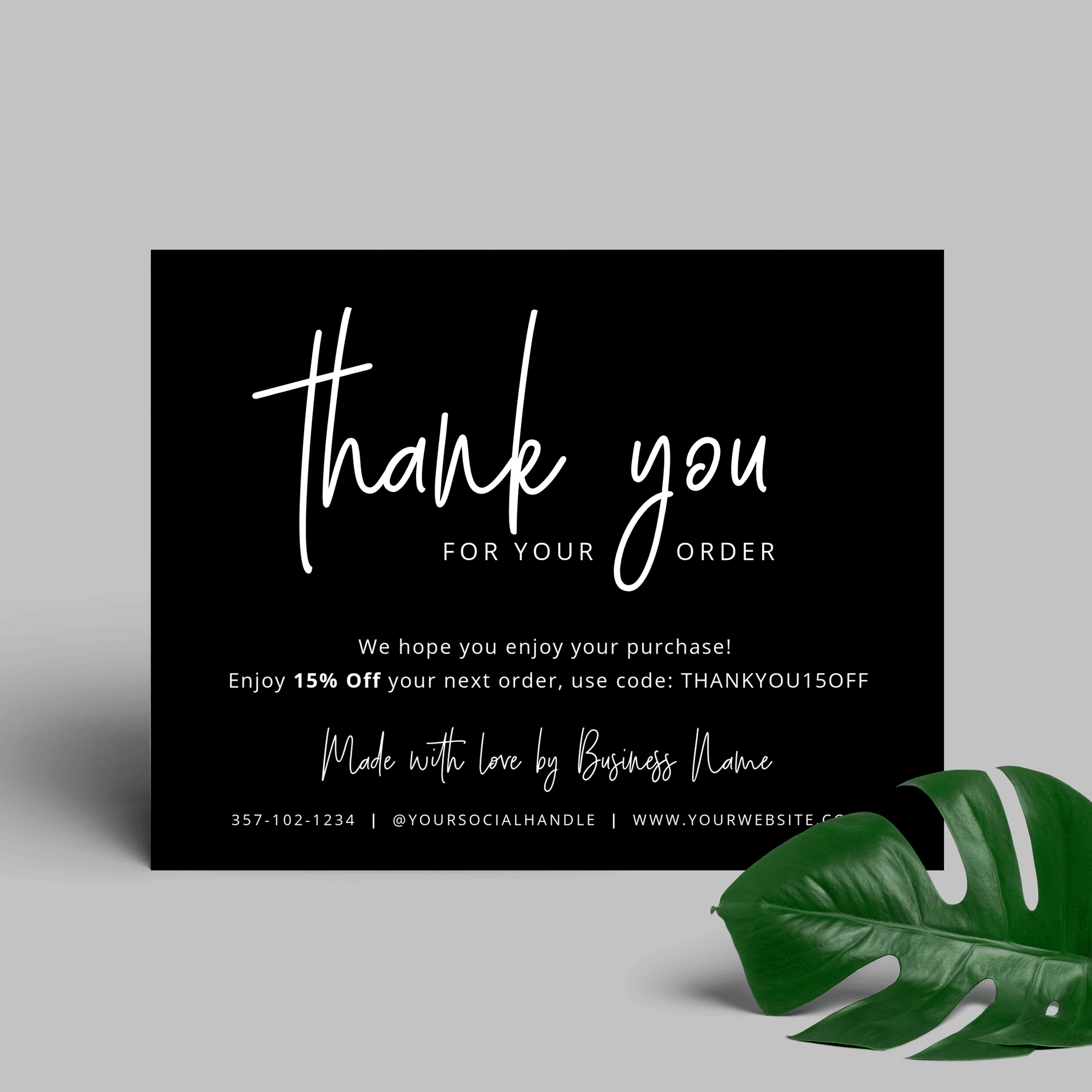 thank you card printable