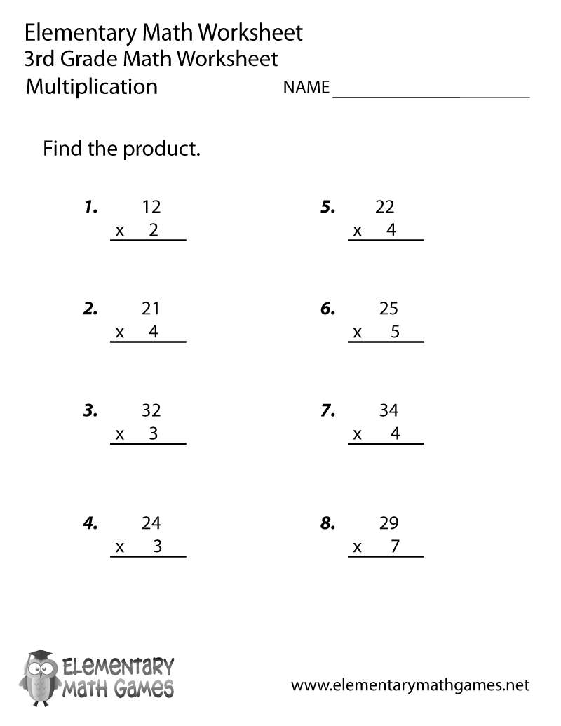 third grade worksheets