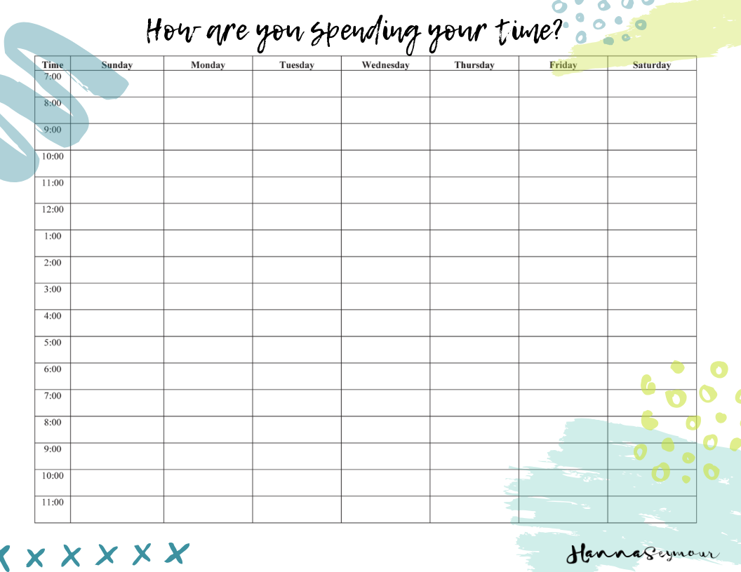 time management worksheet